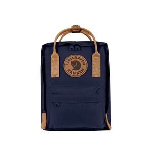 New without Tags Fjallraven Mini Kånken Navy Blue No. 2 with Leather Accents